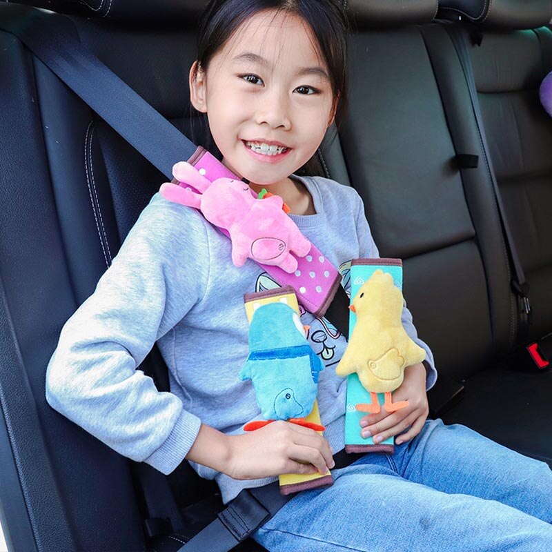 Blød tegneserie stil sikkerhedssele sele seler skulderpude pude udendørs sportsvogn kørsel børn sikkerhedsudstyr