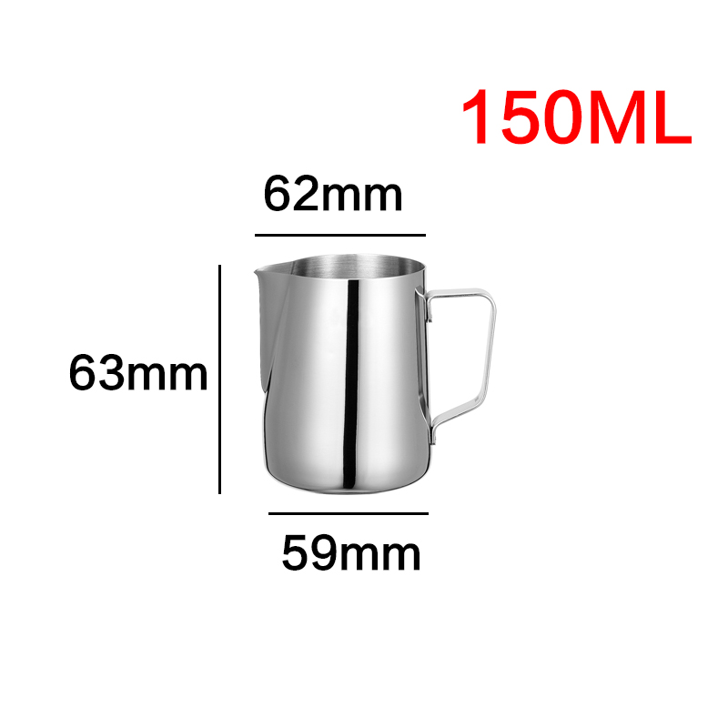 Fantastische Keuken Rvs Melk Opschuimen Jug Espresso Koffie Pitcher Barista Craft Koffie Latte Melk Opschuimen Jug Pitcher: 150ml