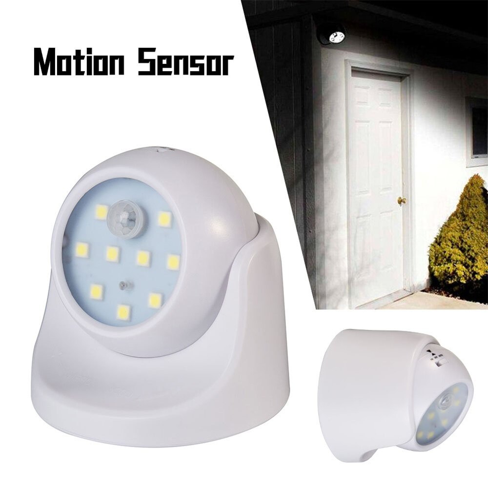 9 Led Pir Motion Sensor Nacht Licht 360 Graden Rotatie Draadloze Detecto Muur Nachtlampje Lamp Auto On/Off closet Hal Licht