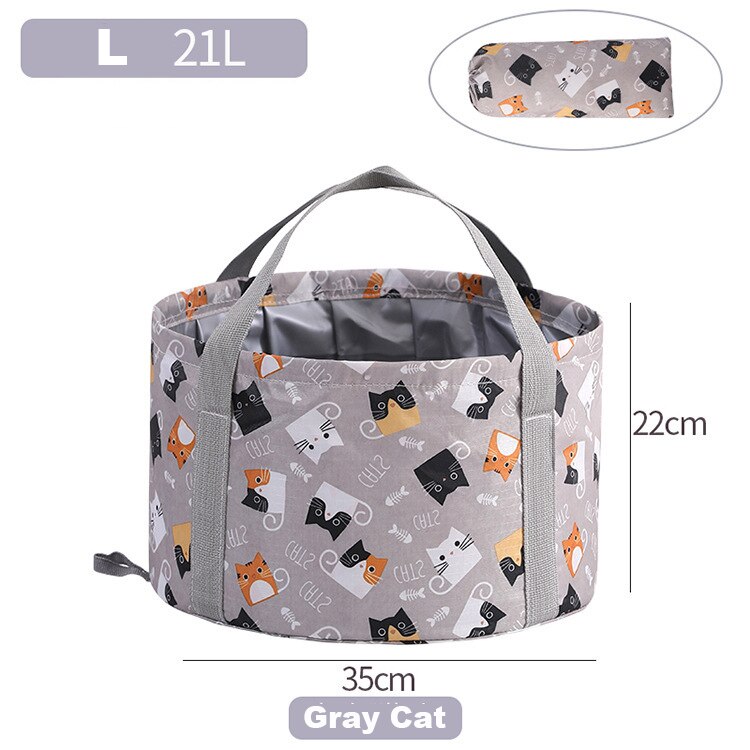 Portable Bucket Foldable Water Basin Foot Soaking Bag Large Capacity Outdoor Ice Bucket Home Picnic Fishing Bucket Bathtub: K