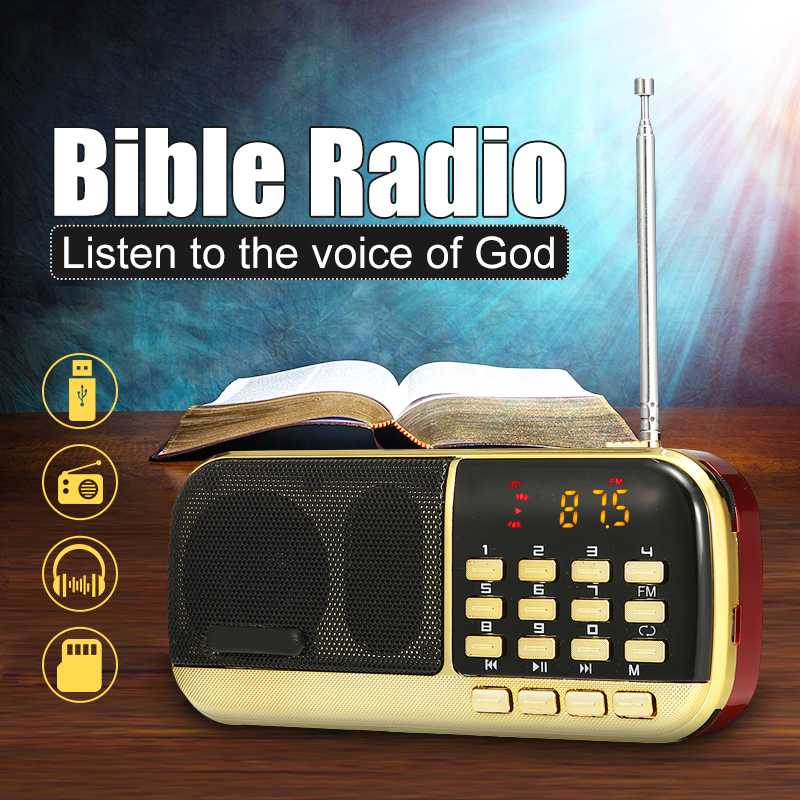 5V 3W Mini Portable FM Radio Handheld Digital USB TF Card Earphone Port MP3 Player Rechargeable Music Speaker for Birthday