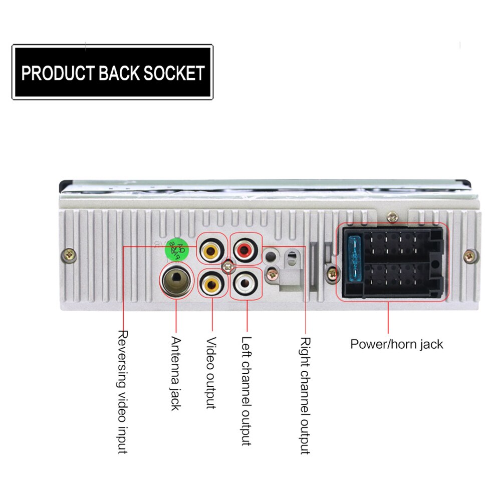 3.2 inch 1 din autoradio met  mp5- spelerscherm, bluetooth-hoofdunit, fm-radio, usb-aux-ingang, nee/met achteruitrijcamera