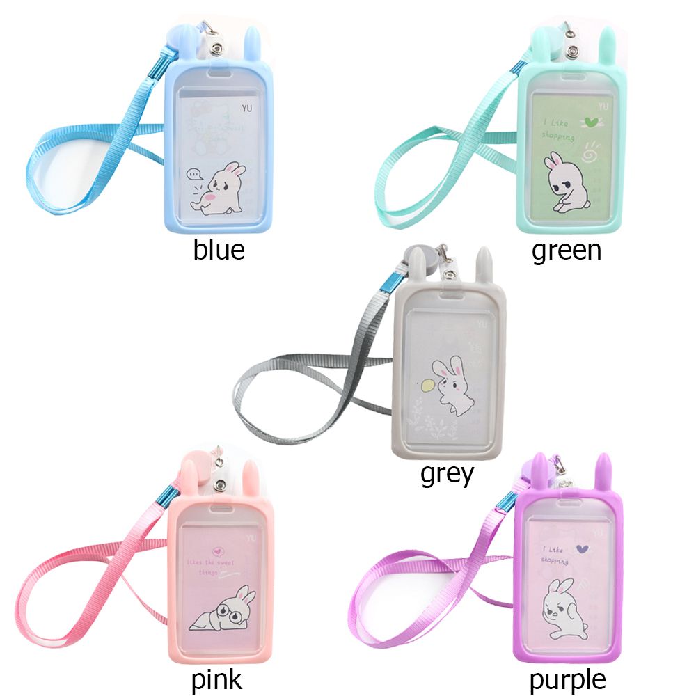 1PC uroczy kreskówkowy kot posiadacz karty banku tożsamości kartę komunikacji miejskiej dowód osobisty rękaw pokrowca z zwijacz smycz kredytowej pokrywy skrzynka dla dzieci prezent