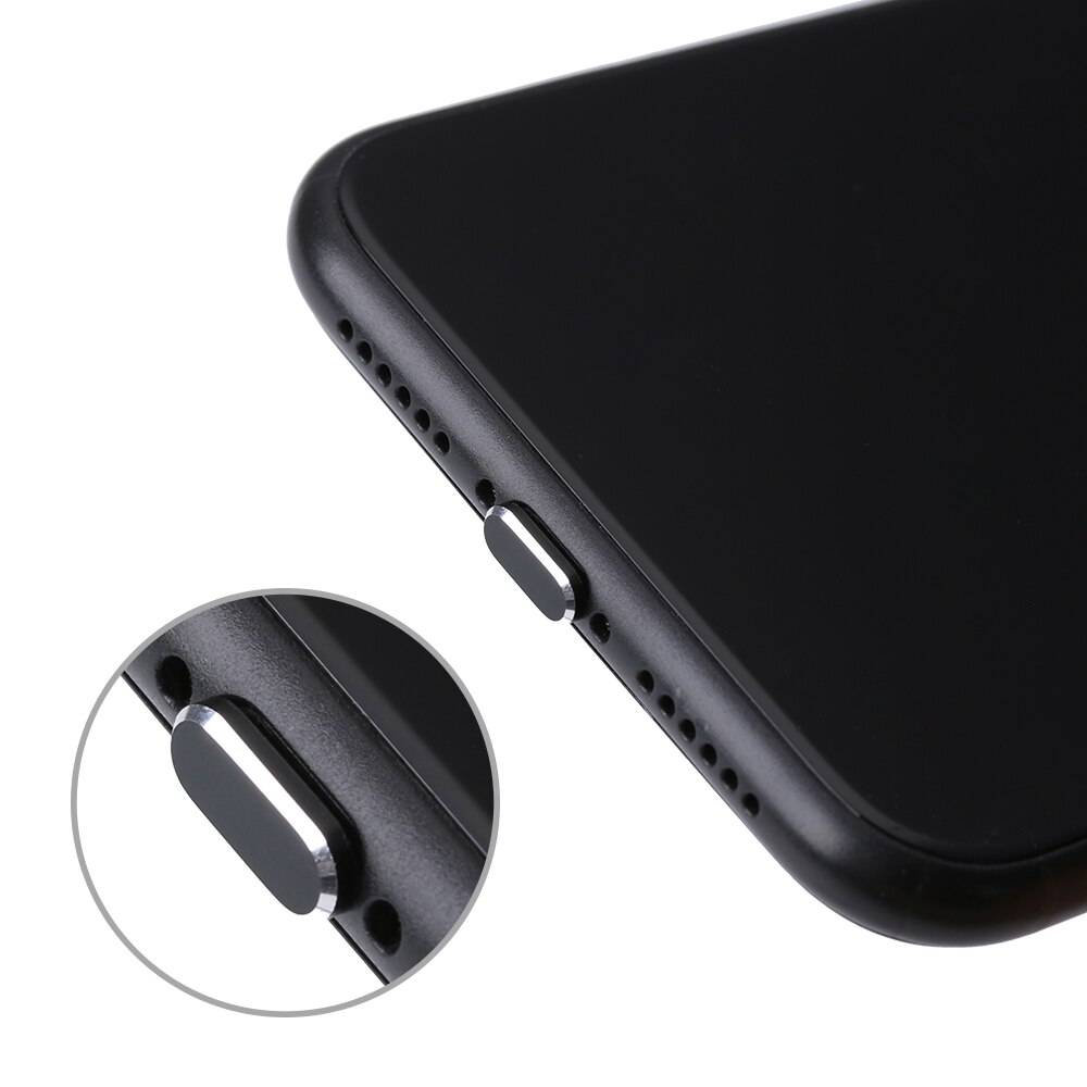 Cargador Anti-Polvo de Metal Universal de , 2 uds., tapa de tapón de muelle, accesorios de teléfono para iPhone X XR Max 8 7 6S Plus