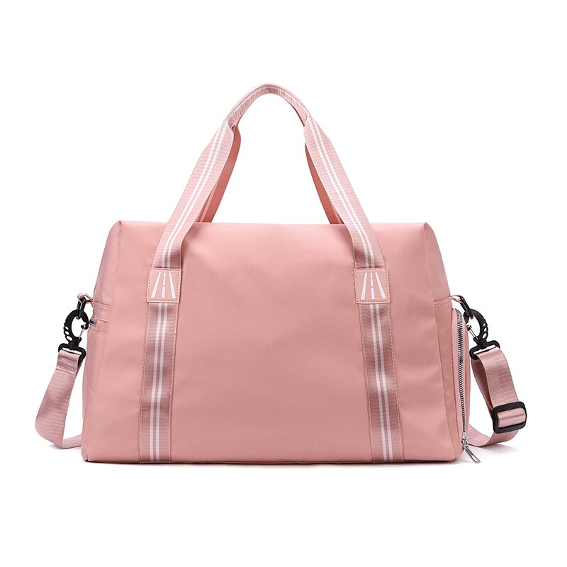 Seesack Reisetasche für Frauen/Männer Duffle Beutel Leichte mit Inneren Tasche für Reise Sport mit Schulter Band, gepäck gürtel: Rosa
