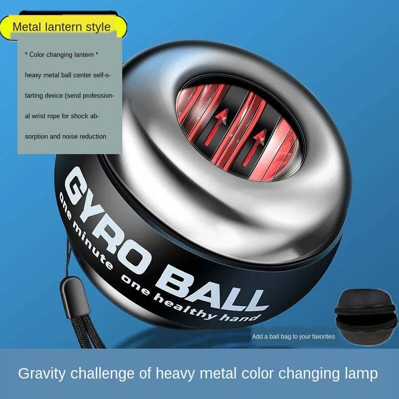 Handledsboll 300kg manlig armstyrka greppboll metallkärna fitness handledsanordning hemutrustning: Svart
