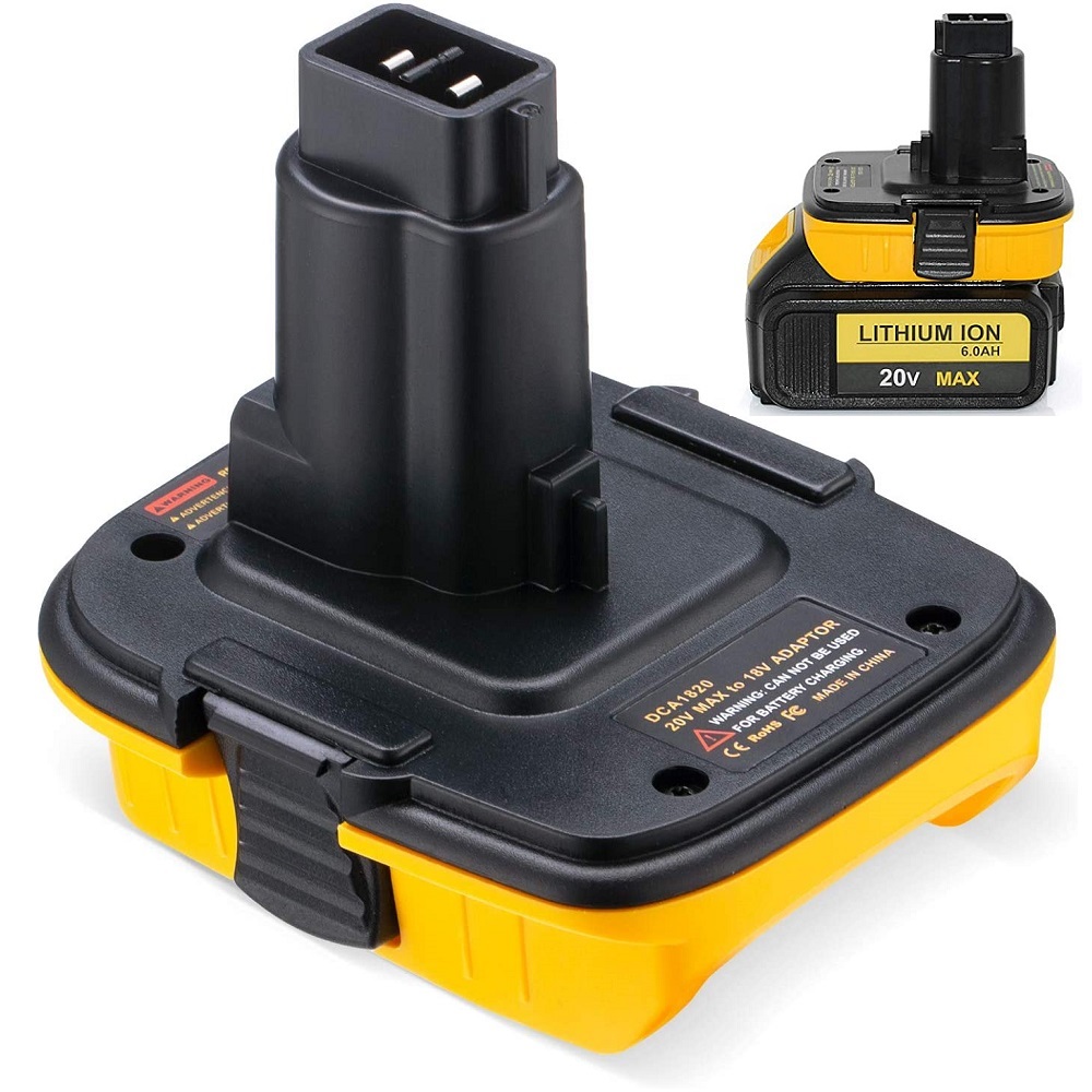 DCA1820 Battery Adapter Converter for DEWALT 18V Tools 20V Max Lithium Ion On On Battery DCB204 DCB205 Power Function USB