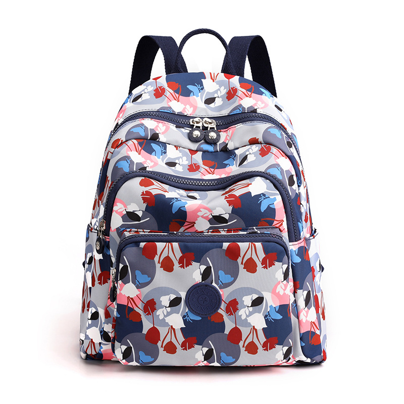 Travel Nylon Women Backpack Casual Waterproof Youth Lady School Bag Female Daypack Women's Shoulder Bags Rucksack Mochilas: Lavender