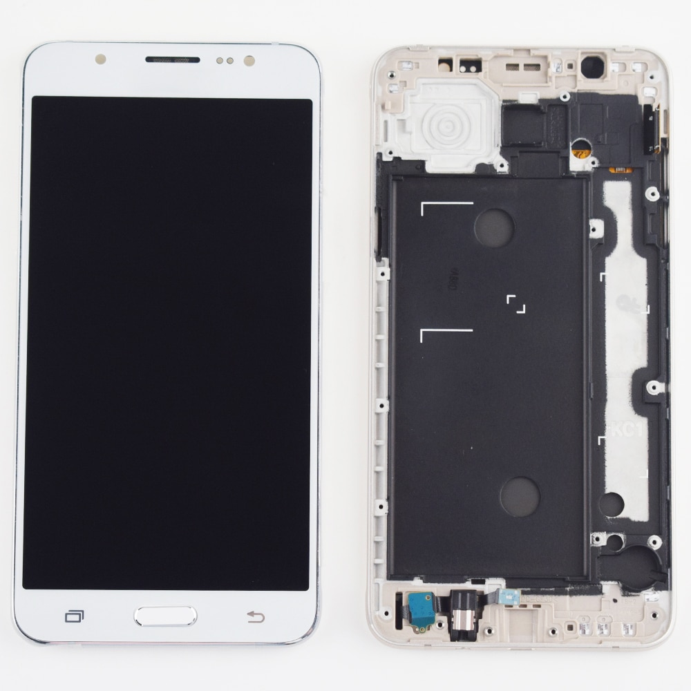 For Samsung Galaxy J7 LCD J710 SM J710F J710FN J710M J710H J710A DS LCD Display + Touch Screen Digitizer Assembly Frame
