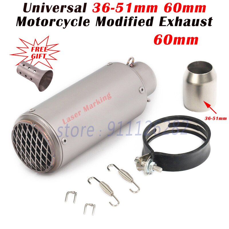 Universal Motorcycle Racing 51 60mm Universal Motorcycle Racing Project Exhaus... – Vicedeal