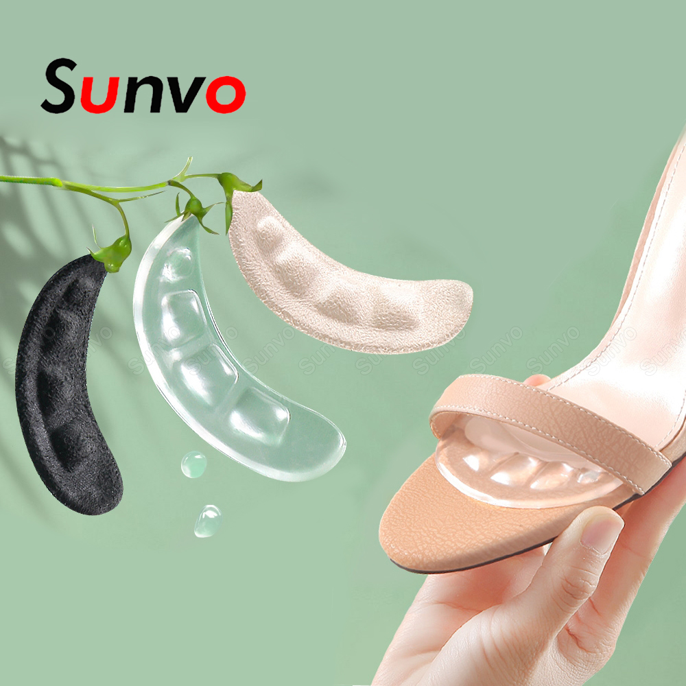 Cuscinetti in gel per avampiede in silicone per donna tacchi alti inserti solette per sandali suola antiscivolo scarpe schienali adesivi piede tallone pad