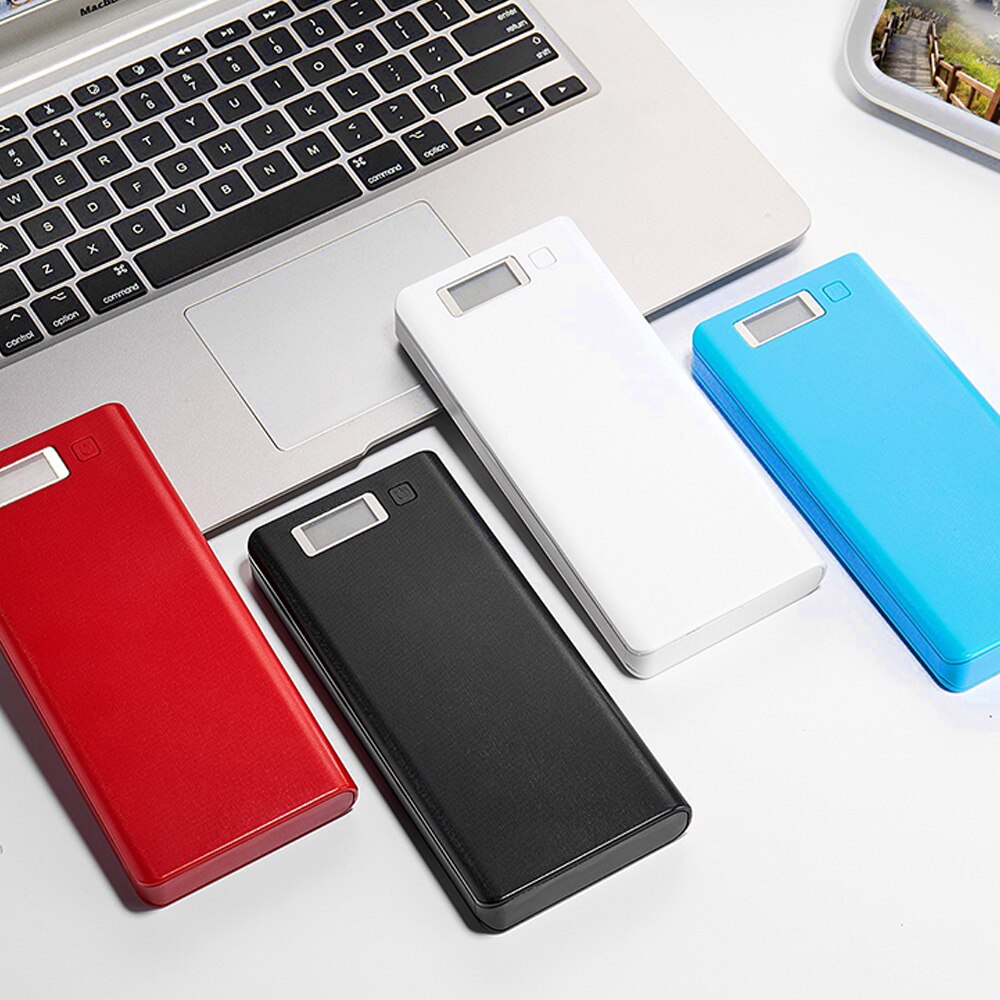 DIY LCD 8 Abschnitt 18650 Batterie Lade Shell Power Box kit Ohne Schweißen Hülse Material