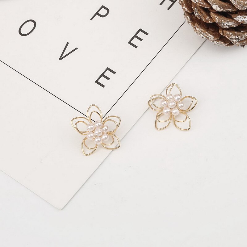 10 Pcs Gouden Kleur Draad Bloem Charms Handgemaakte Bloem Hangers Voor Vrouwelijke Diy Earring Sieraden Maken Oorbellen Accessoires: 01