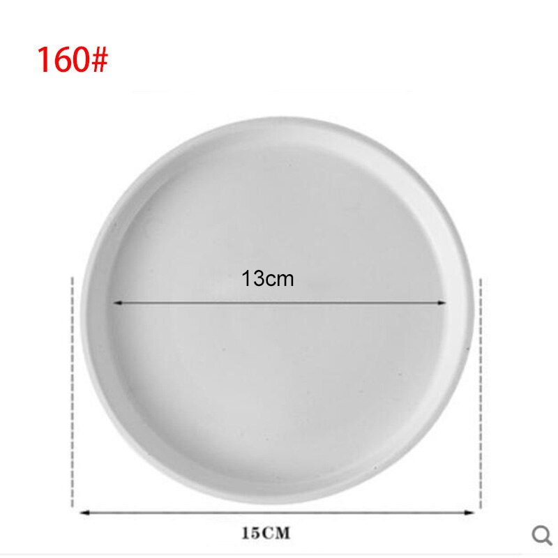 10pcs Plastic Flower Pot Tray Base Plant Saucer Round Drip Plant flowerpot Trays Pot Indoor Outdoor Home Garden Supplies: H160 white