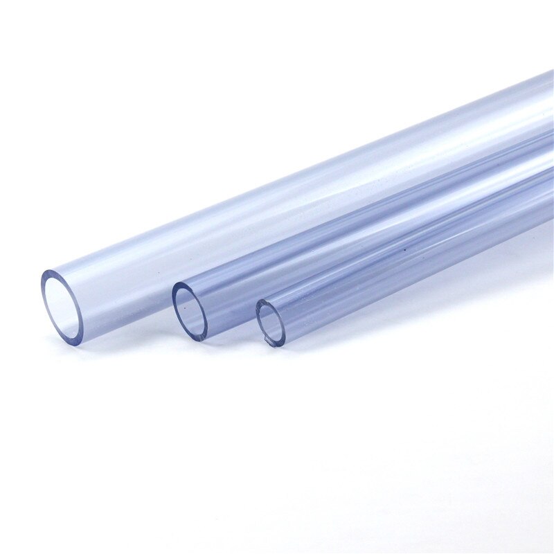 PVC transparent Hartplastik Wasser Rohr Aquarium Plexiglas Rohr 1 Stck (50cm)
