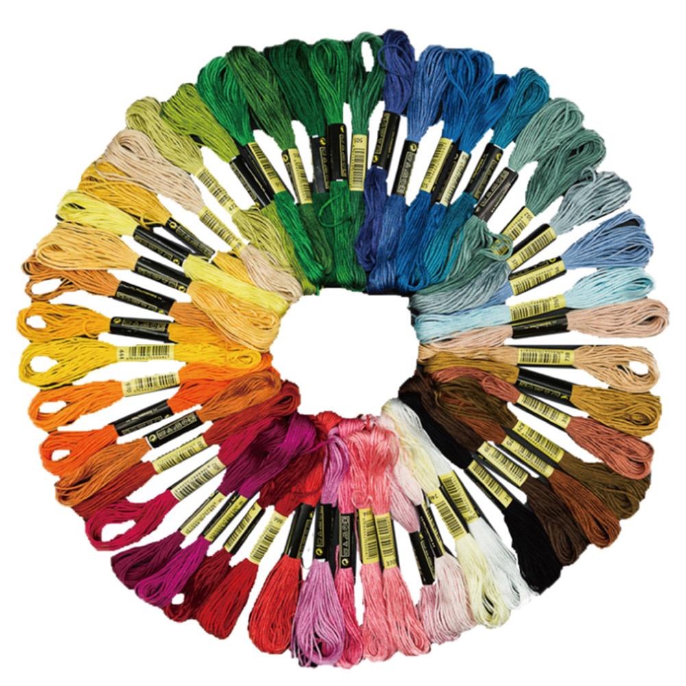 24/50/100Pcs Embroidery Thread Cross Stitch Cotton Thread Floss Kit Floss Skeins DIY Sewing Tools