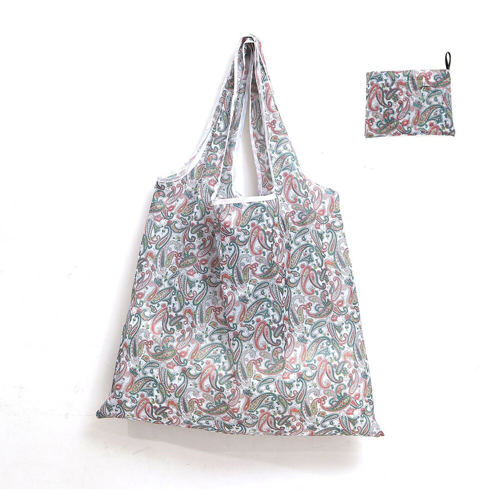 Reusable Eco-Friendly Grocery Foldable Shopping Bags Women Large Size Premium Slight Duty Folding Tote Bag With Handle: P