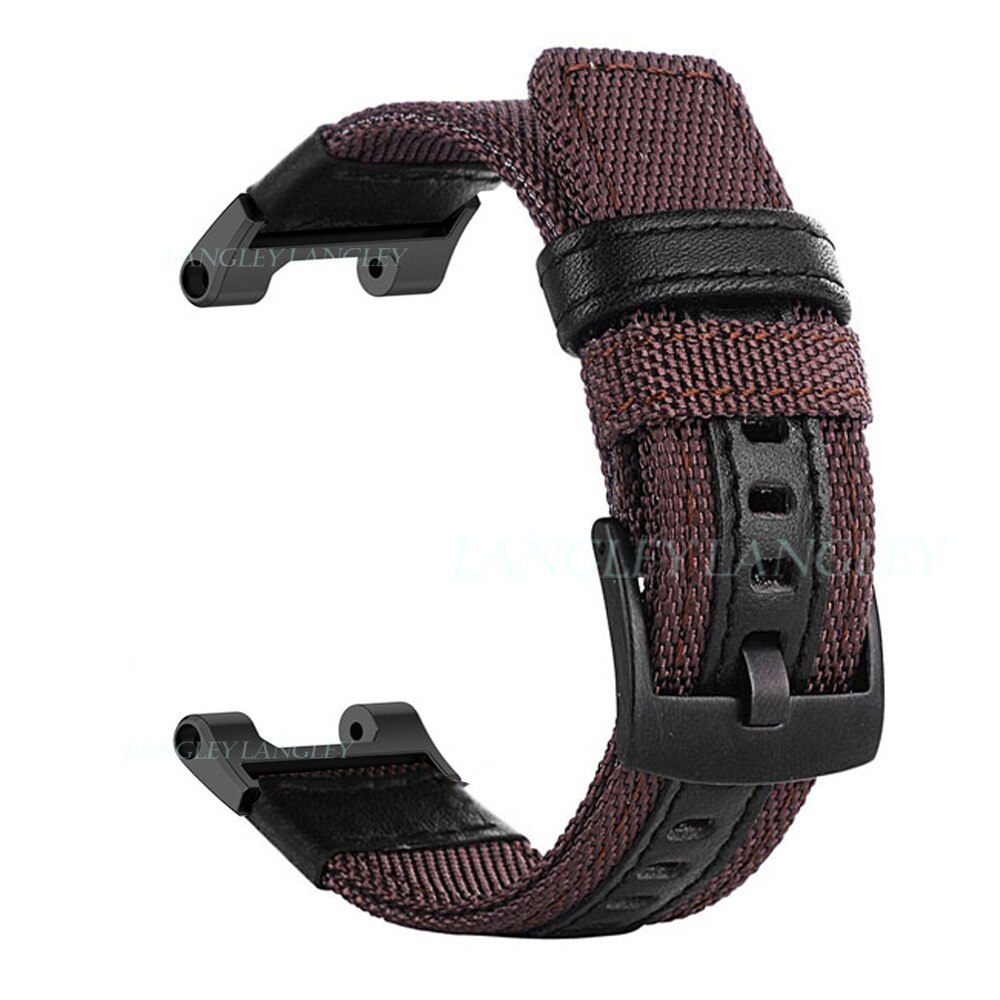 For huami amazfit t-rex ranneke nylon kellon ranneke xiaomi huami tyrannosaurus älykello tarvikkeet rannerengas pikalukitus 22mm: Kahvi kultaa