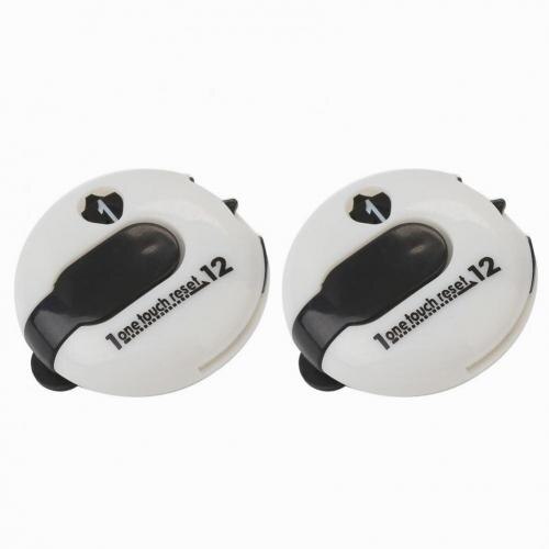 2Pcs Mini Hat Glove Clip Golf Score Counters Scoring Device Sport Accessory: White