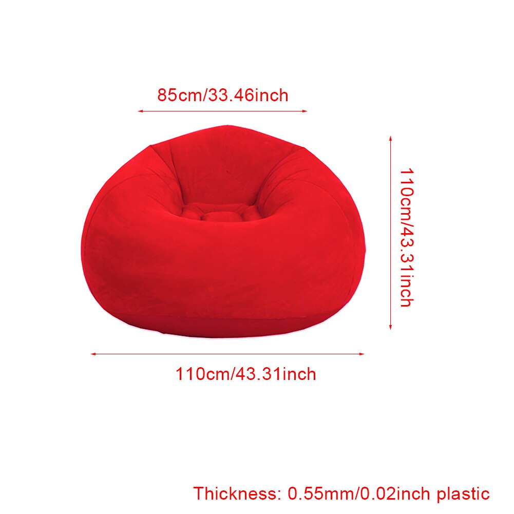 Fauteuil Wasbare Comfortabele Bean Bag Stoel Opblaasbare Luie Sofa Vouwen Lounger Ultra Zachte Couch Slaapkamer Woonkamer Outdoor