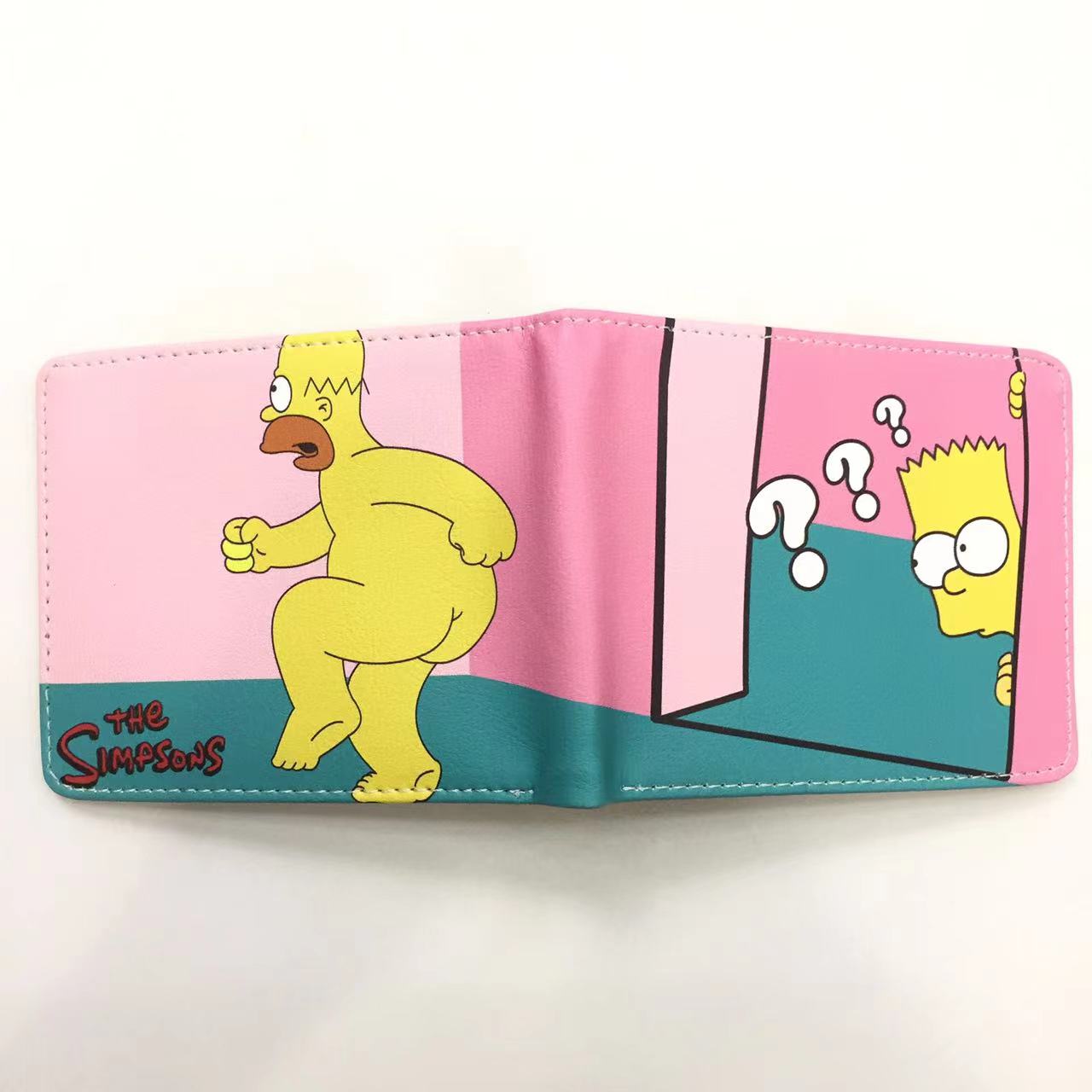 Cute Cartoon Wallet The Family Leather Purse with Card Slot for Kids Children Boys Girls: green