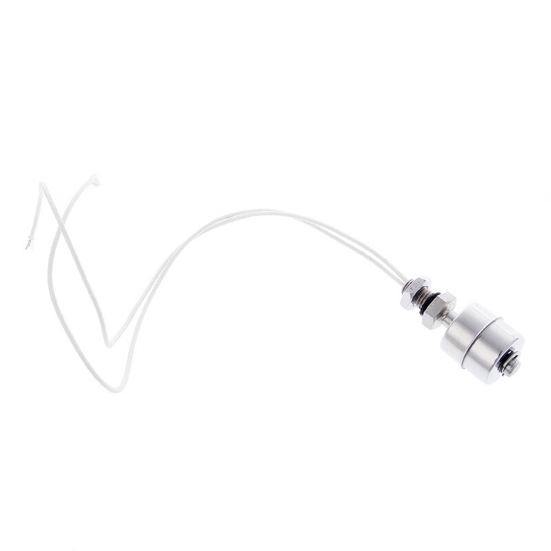 Sensor de nivel de agua líquida Vertical de acero inoxidable, interruptor de flotador interno de 45mm, línea 35CM 10W