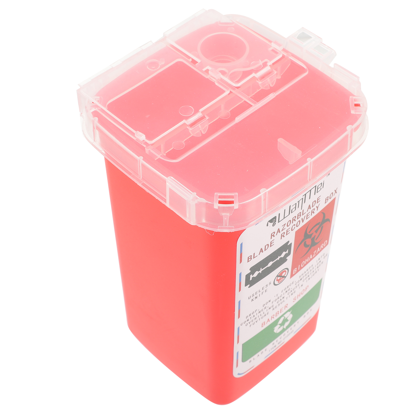 Disposable Blade Disposal Container Shaving Blade Recycling Box Razor Blade Holder For Hair Salon Use Plastic Blade Disposal