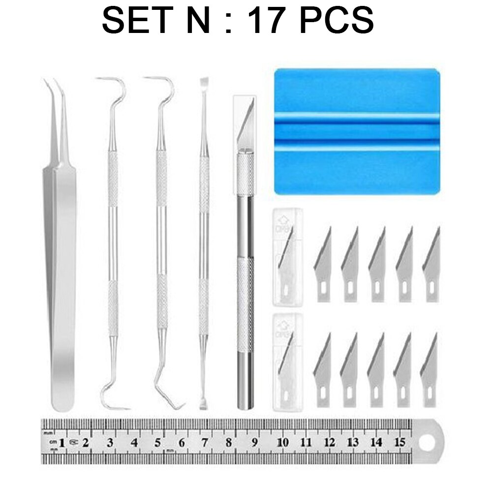 Craft Vinyl Weeding Tool Set Dried Flower Basic Handmade Tools DIY Kit Silhouettes Cameos Lettering Scrapbooking: Set N