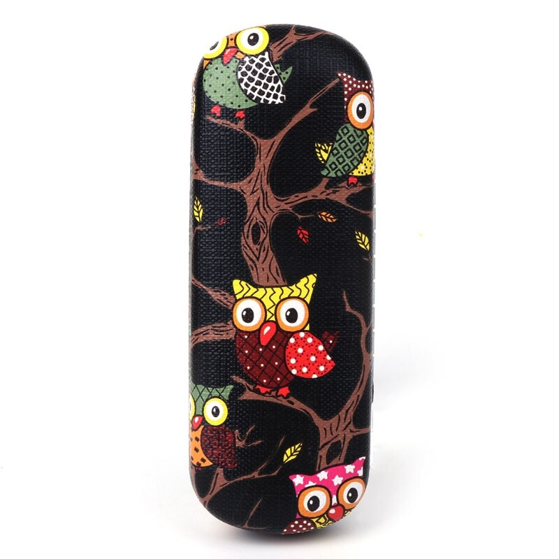 Caja de gafas dibujos animados búho Animal gafas de sol lindo almacenamiento Protector fundas portátiles