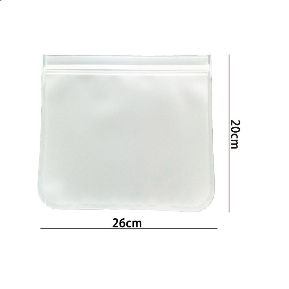 Bolsas reutilizables de silicona para almacenamiento de alimentos, contenedores de silicona a prueba de fugas, de grado alimenticio, 1 Uds.: L