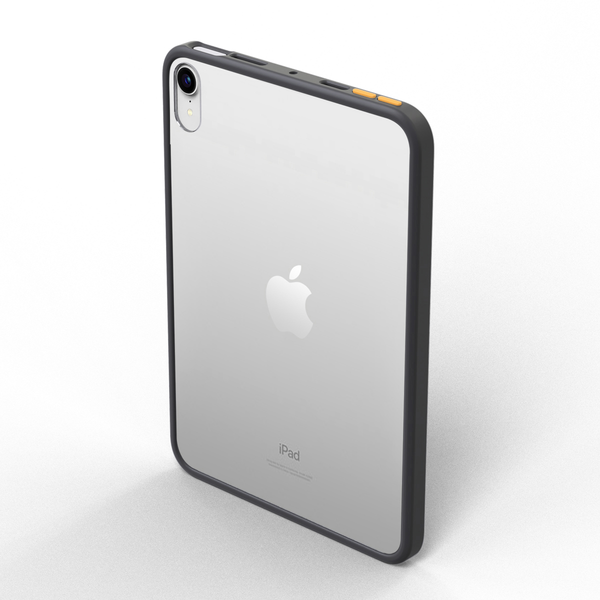 SUAIOCE Neue matt Für iPad Mini 6 fallen TPU Harte Rückseitige Abdeckung für iPad Mini. 8,3 Zoll transparent stoßfest Schutzhülle: schwarz- gelb