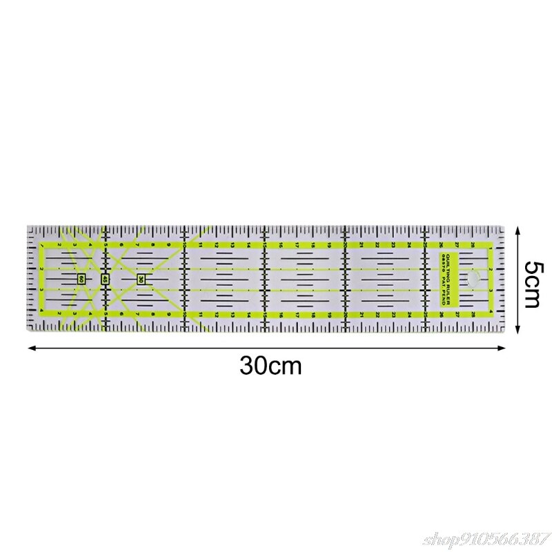 Ferramenta de corte régua para bordar retalhos, 30/45/60cm, espessura transparente, faça você mesmo o21 20