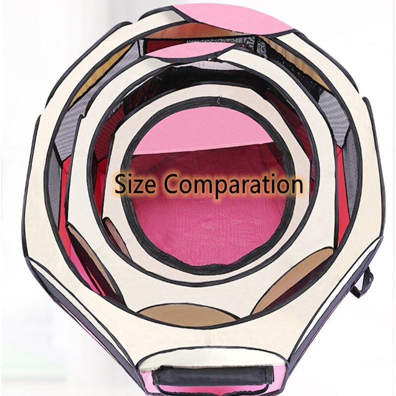 Perreras portátiles para perros y gatos, tienda de campaña plegable para interiores, jaula octagonal, nido para nacimiento, conejo y gatito