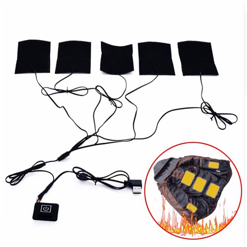 5V Carbon Fiber Heating Pad Hand Warmer USB Heating Film Electric Winter Infrared Fever Heat Mat