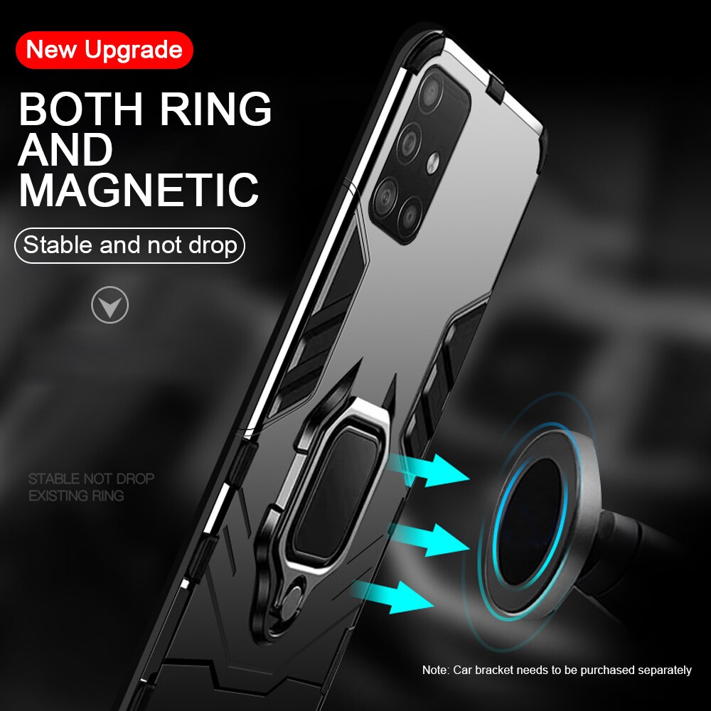 Samung A 52 5G Case Car Magnetic Holder Ring Phone Covers for Samsung Galaxy A52 5G SM-A526B/DS 6.5'' Case Shockproof Coque