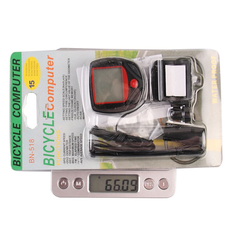 Kilometer Counter For Bicycle Gps Bike Mountain Bicycle Computer Bike Speed Marker Tachymeter Speedometer 15-function Waterproof