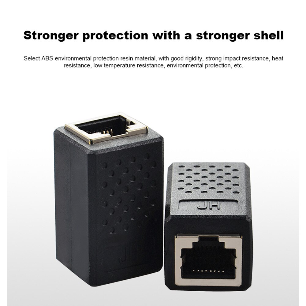 Network Connector Adapter Cable extende 8P8C RJ45 Lan Cable Coupler Extender RJ45 Extension Converter Female to Female Cat7/6/5e