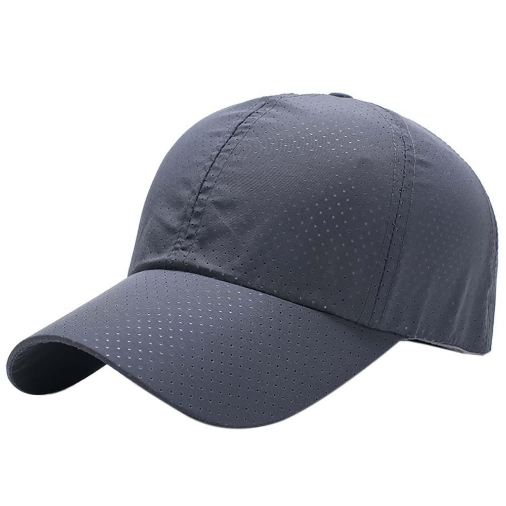 Sommer Sonne Hütte unisex Dünne Gittergewebe Schnell Trocken Atmungsaktive Baseball Golf Wandern Camping Segel Strand Kappe Sport Hütte: dunkel grau