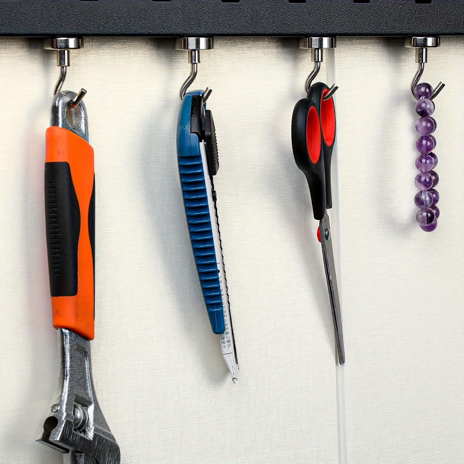 Sterke magnetische multifunctionele haken, opberghaken, huis, keuken, bar, sleutelopslaghaken, badkamerhangers, 10 stuks, E16