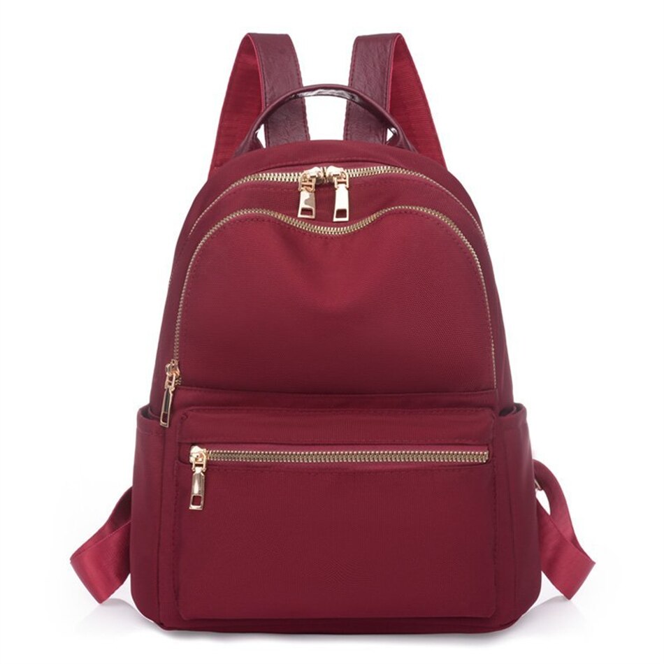 Moda feminina mochilas bolsa de alta qualidade anti-roubo escola saco de livro para meninas feminino viagem bagpack senhoras mochila: Burgundy-23