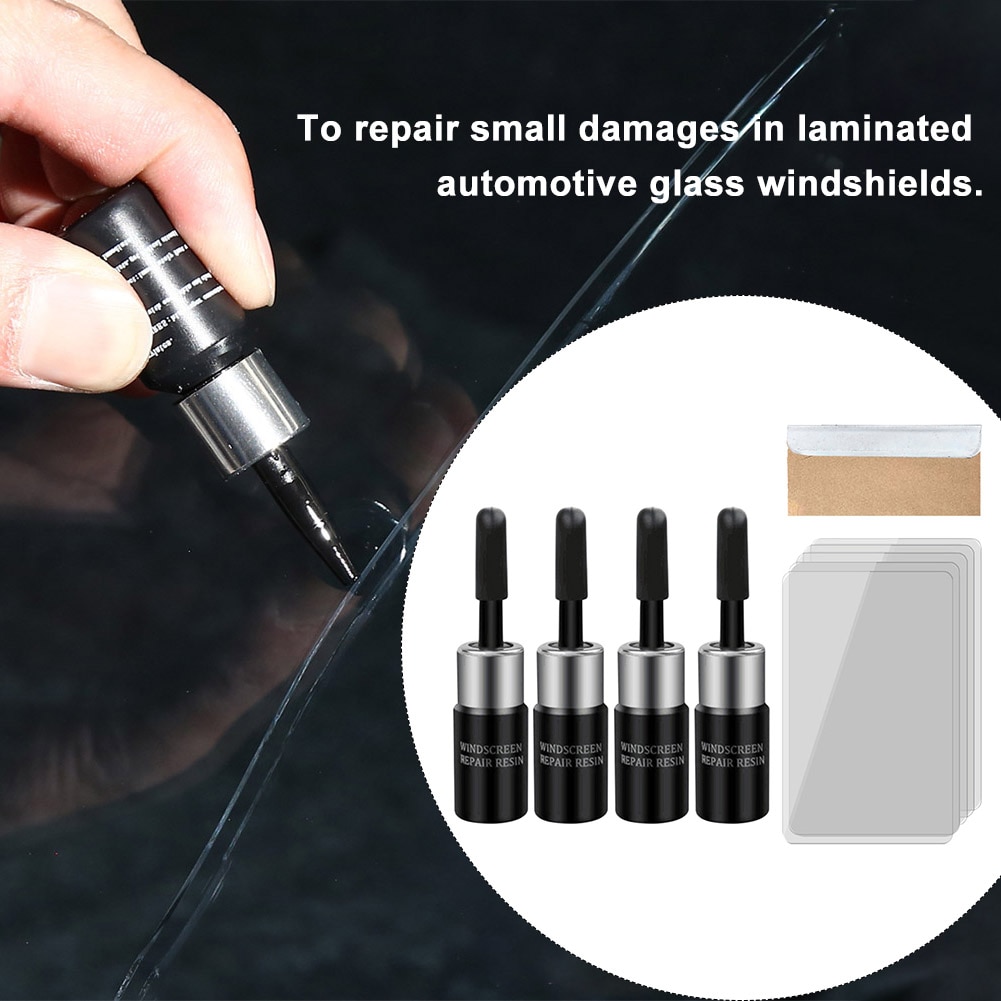Diy glaskorrigerare sprickreparation lim bil vindruta reparationssats bil lätt applicera underhåll universal