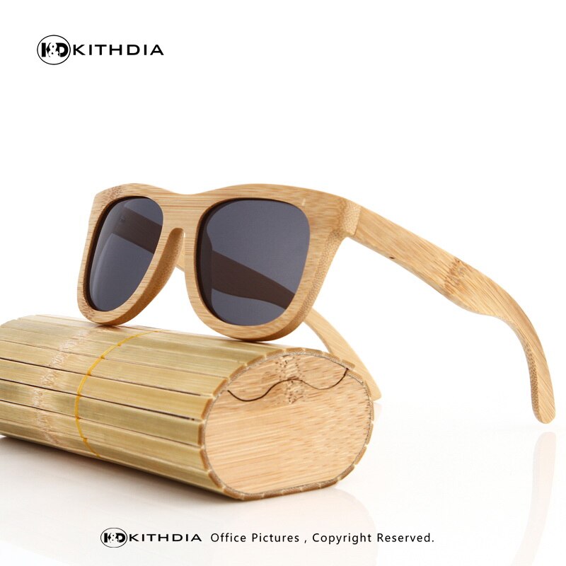 KITHDIA Hout Zonnebril Mannen Gepolariseerde Rijden bamboe Zonnebril Houten Brilmonturen Oculos De Sol Feminino: 11