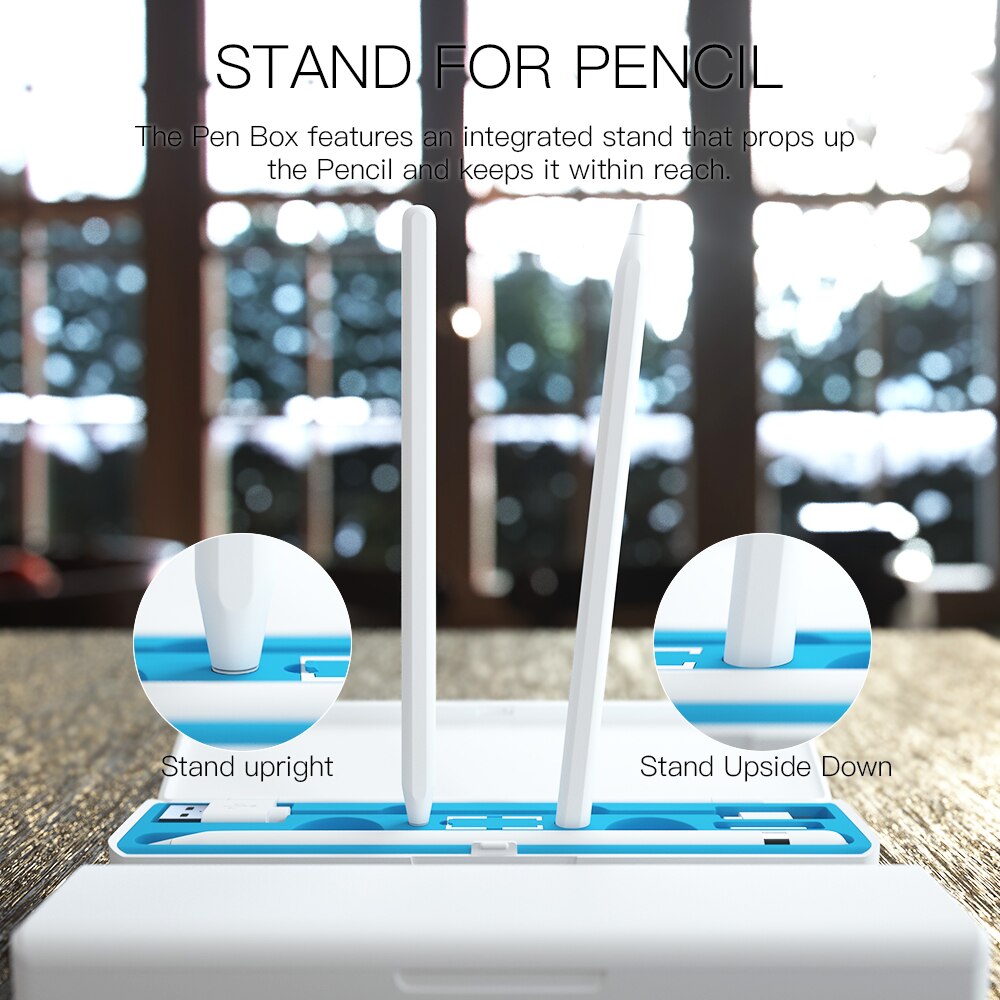 Boîte de rangement Portable pour Apple Pencil, 1 étui, accessoires pour Apple Pencil, 2 étuis, couvercle en plastique