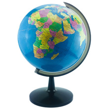 -World Globe, 12.6 Inch Globe of Perfect Spinning Globe for Kids, Geography Students, Teachers, Easy Rotating Swivel