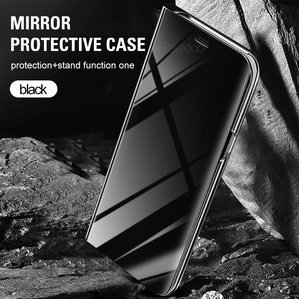 Voor samsung  m21 hoesje spiegel flip case voor samsung galaxy  m21 m215f sm -215f m 21 6.4 inch stand book telefoonhoesje coque fundas
