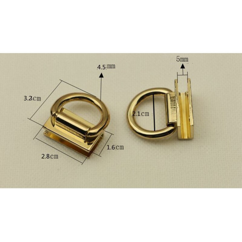 10 Pcs 2 Side Metal Clip Hardware Clasp Accessory for DIY Purse Making Handbag Shoulder Crossbody Bags Wrist Wristlets Tail Clip