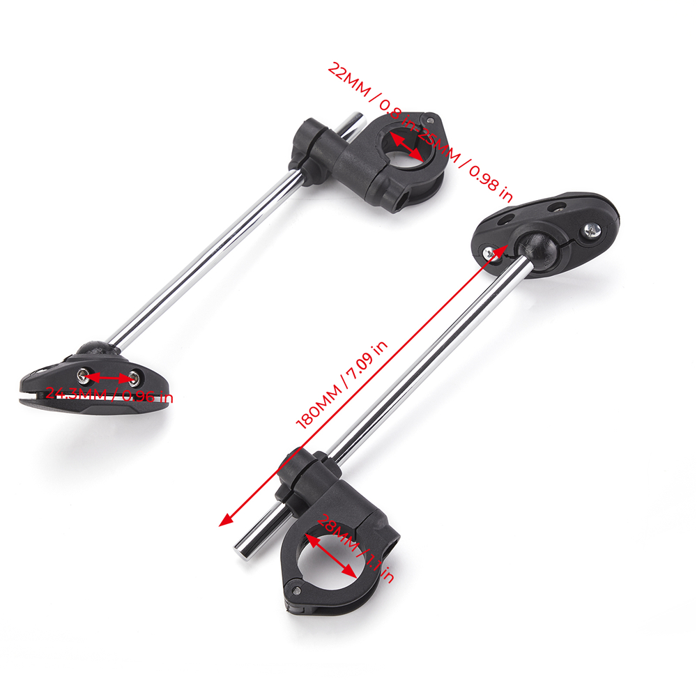 Windscreen Bracket Motorcycle 7/8" 22mm / 1" 25mm Standard Handlebar Windshield Mount Clamp For KAWASAKI NINJA 400 Z650 Z750