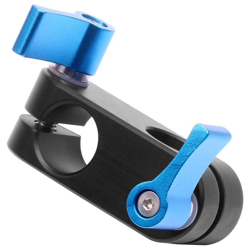 ABHU-90 Degree Right Angle 15mm Rod Rig Clamp Adapter for 5D2 5D3 A7sGH4 DSLR Camera Photography System Photo Studio Handgrip Mo