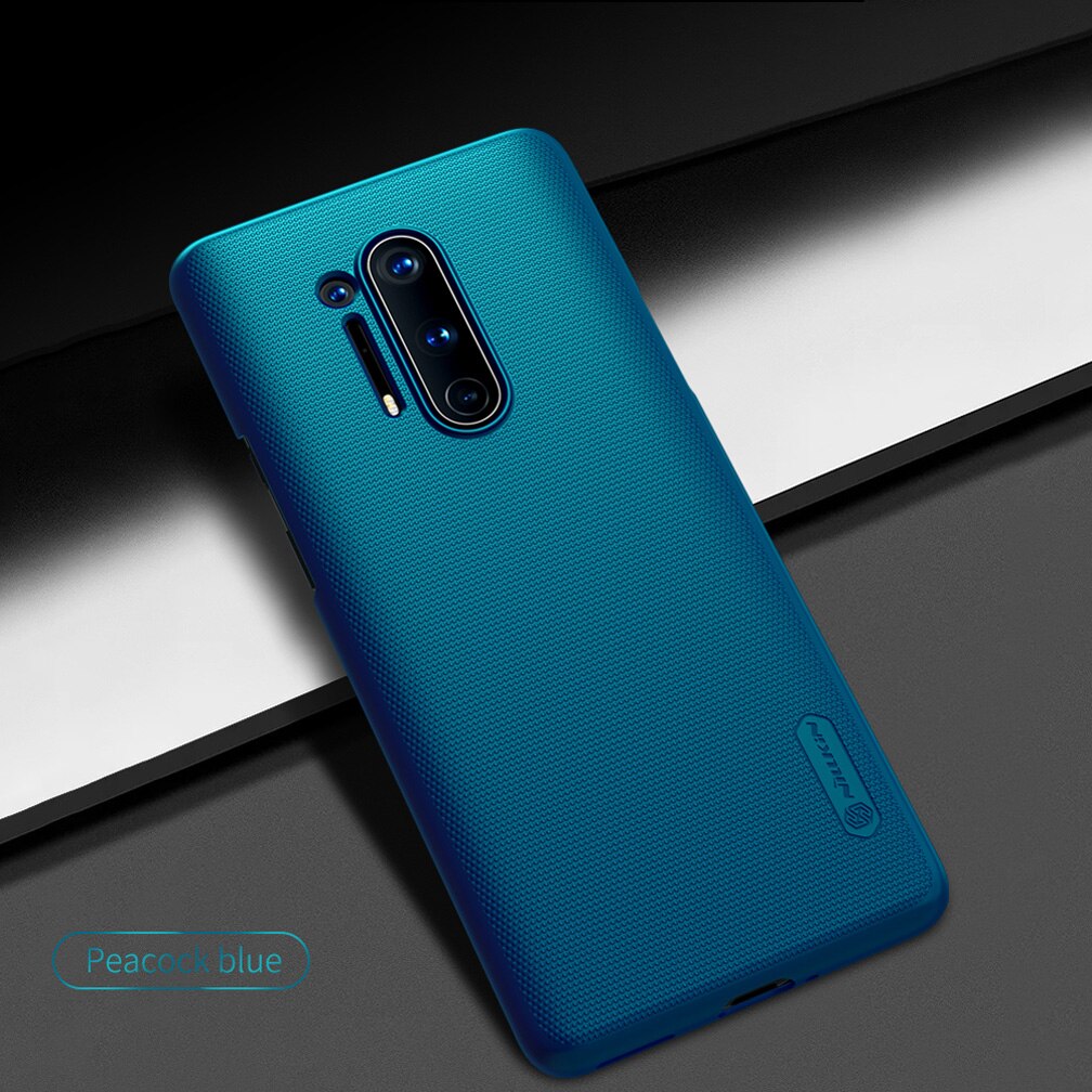 For OnePlus 8 Case NILLKIN Frosted Shield PC hard Plastic back cover case For OnePlus 8 Pro phone case: For OnePlus 8 Pro / Peacock Blue