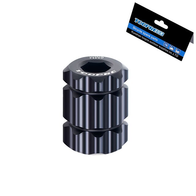 Fiets crank demontage gereedschap aluminiumlegering mtb racefiets crankstel arm afdekking gereedschap kettingwielsleutel fietsaccessoires: Zwart